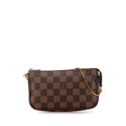 Pre-owned Canvas clutches Louis Vuitton Vintage , Brown , Dames