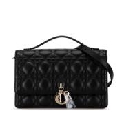 Pre-owned Leather dior-bags Dior Vintage , Black , Dames