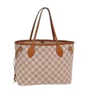 Pre-owned Canvas shoulder-bags Louis Vuitton Vintage , White , Dames