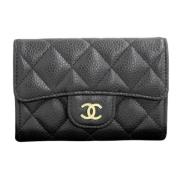 Pre-owned Leather home-office Chanel Vintage , Black , Dames