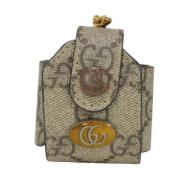 Pre-owned Fabric key-holders Gucci Vintage , Beige , Dames