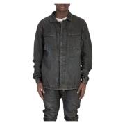 Denim Overshirt voor Mannen Boris Bidjan Saberi , Blue , Heren