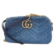 Pre-owned Denim gucci-bags Gucci Vintage , Blue , Dames