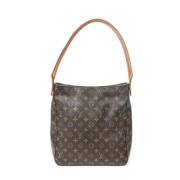 Pre-owned Coated canvas handbags Louis Vuitton Vintage , Brown , Dames