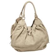 Pre-owned Leather handbags Louis Vuitton Vintage , Beige , Dames