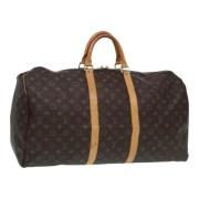 Pre-owned Canvas handbags Louis Vuitton Vintage , Brown , Dames