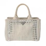 Pre-owned Denim prada-bags Prada Vintage , White , Dames