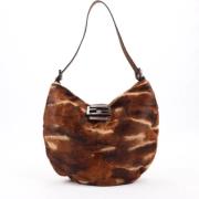 Pre-owned Pony hair handbags Fendi Vintage , Brown , Dames