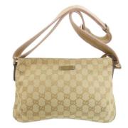 Pre-owned Canvas gucci-bags Gucci Vintage , Beige , Dames