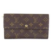 Pre-owned Canvas wallets Louis Vuitton Vintage , Brown , Dames