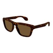 Stijlvolle zonnebril voor elke look Gucci , Brown , Unisex