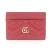 Pre-owned Leather wallets Gucci Vintage , Red , Dames