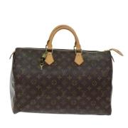 Pre-owned Canvas handbags Louis Vuitton Vintage , Brown , Dames