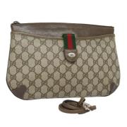 Pre-owned Leather gucci-bags Gucci Vintage , Beige , Dames