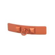 Pre-owned Fabric hair-accessories Hermès Vintage , Orange , Dames