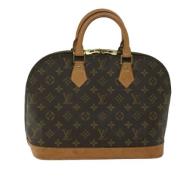 Pre-owned Canvas handbags Louis Vuitton Vintage , Brown , Dames