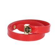 Pre-owned Fabric bracelets Louis Vuitton Vintage , Red , Dames