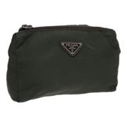 Pre-owned Nylon pouches Prada Vintage , Green , Dames