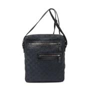 Pre-owned Canvas shoulder-bags Gucci Vintage , Black , Dames