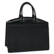 Pre-owned Leather handbags Louis Vuitton Vintage , Black , Dames