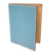 Pre-owned Leather home-office Hermès Vintage , Blue , Dames