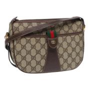 Pre-owned Leather gucci-bags Gucci Vintage , Beige , Dames