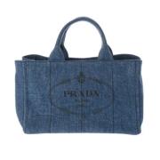 Pre-owned Denim prada-bags Prada Vintage , Blue , Dames