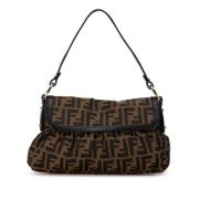 Pre-owned Canvas shoulder-bags Fendi Vintage , Brown , Dames