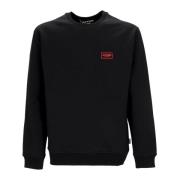 Zwarte Chain Crewneck Sweatshirt Stijlvol Iuter , Black , Heren