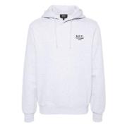 Klassieke katoenen hoodie voor mannen A.p.c. , Gray , Heren