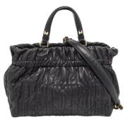 Pre-owned Leather totes Dior Vintage , Black , Dames