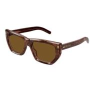 Stijlvolle zonnebril voor elke look Gucci , Brown , Unisex