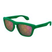 Stijlvolle zonnebril voor elke look Gucci , Green , Unisex