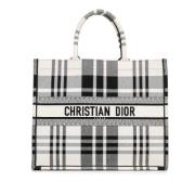 Pre-owned Canvas totes Dior Vintage , White , Dames