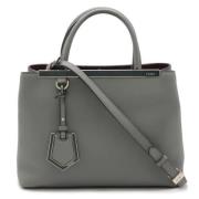 Pre-owned Leather fendi-bags Fendi Vintage , Gray , Dames