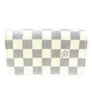 Pre-owned Fabric wallets Louis Vuitton Vintage , White , Dames