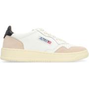 Contrast Leren Sneakers Autry , White , Dames