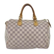 Pre-owned Canvas handbags Louis Vuitton Vintage , Beige , Dames