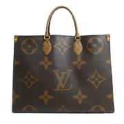 Pre-owned Canvas handbags Louis Vuitton Vintage , Brown , Dames