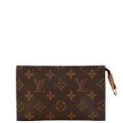 Pre-owned Canvas pouches Louis Vuitton Vintage , Brown , Dames