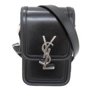 Pre-owned Leather shoulder-bags Yves Saint Laurent Vintage , Black , D...