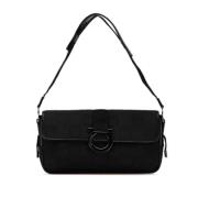 Pre-owned Canvas shoulder-bags Salvatore Ferragamo Pre-owned , Black ,...