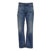 Blake Vintage Blue Straight Jeans Haikure , Blue , Heren