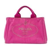 Pre-owned Canvas prada-bags Prada Vintage , Pink , Dames