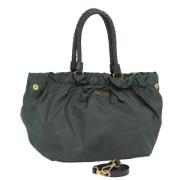 Pre-owned Nylon handbags Prada Vintage , Green , Dames