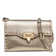 Pre-owned Leather crossbody-bags Valentino Vintage , Gray , Dames