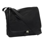 Pre-owned Nylon shoulder-bags Prada Vintage , Black , Dames