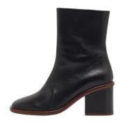 Pre-owned Leather boots Chloé Pre-owned , Black , Dames