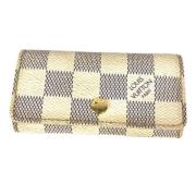 Pre-owned Fabric key-holders Louis Vuitton Vintage , White , Dames