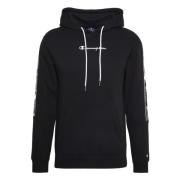 Logo Tape Hoodie Champion , Black , Heren